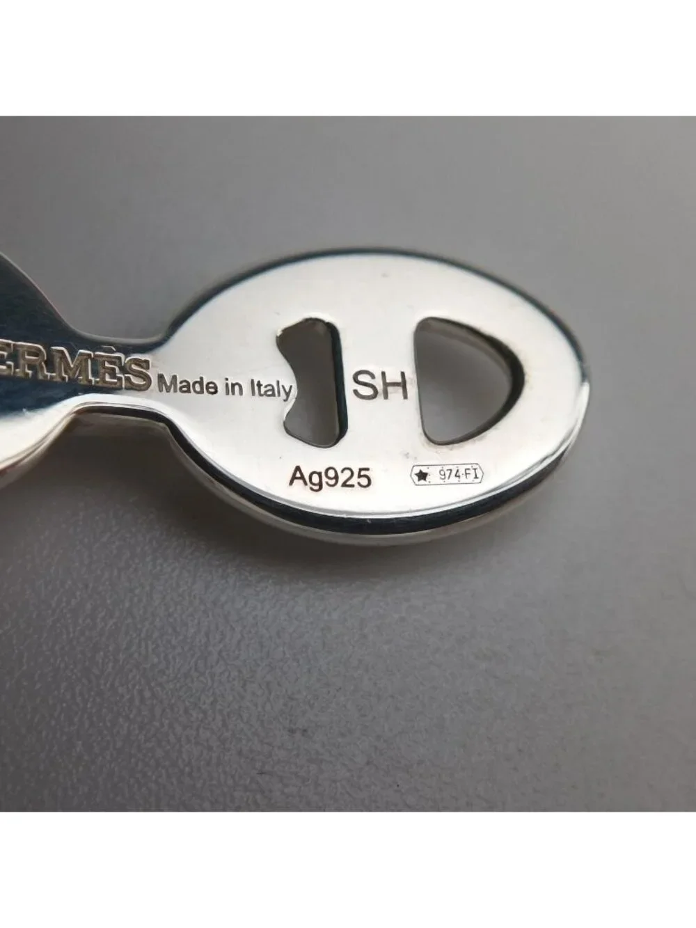 Hermes Chaine D'ancre Enchainee Silver Bracelet